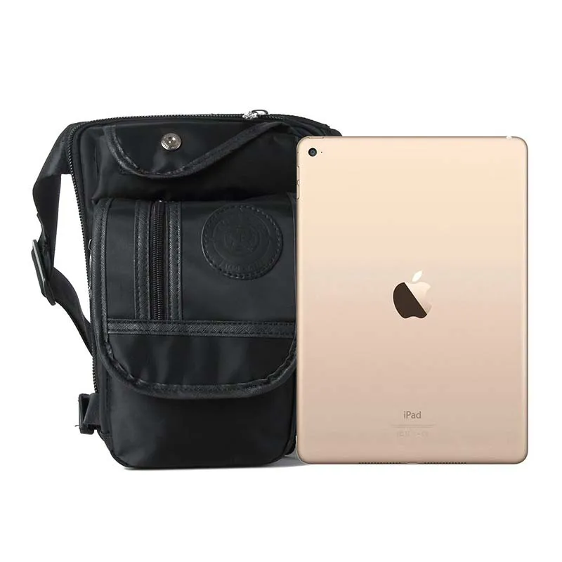 

Men Waist Pack Waterproof Nylon/Canvas Messenger Shoulder Bags CrossBody Motorcycle Rider Bum Hip Belt Purse Fanny Drop Leg