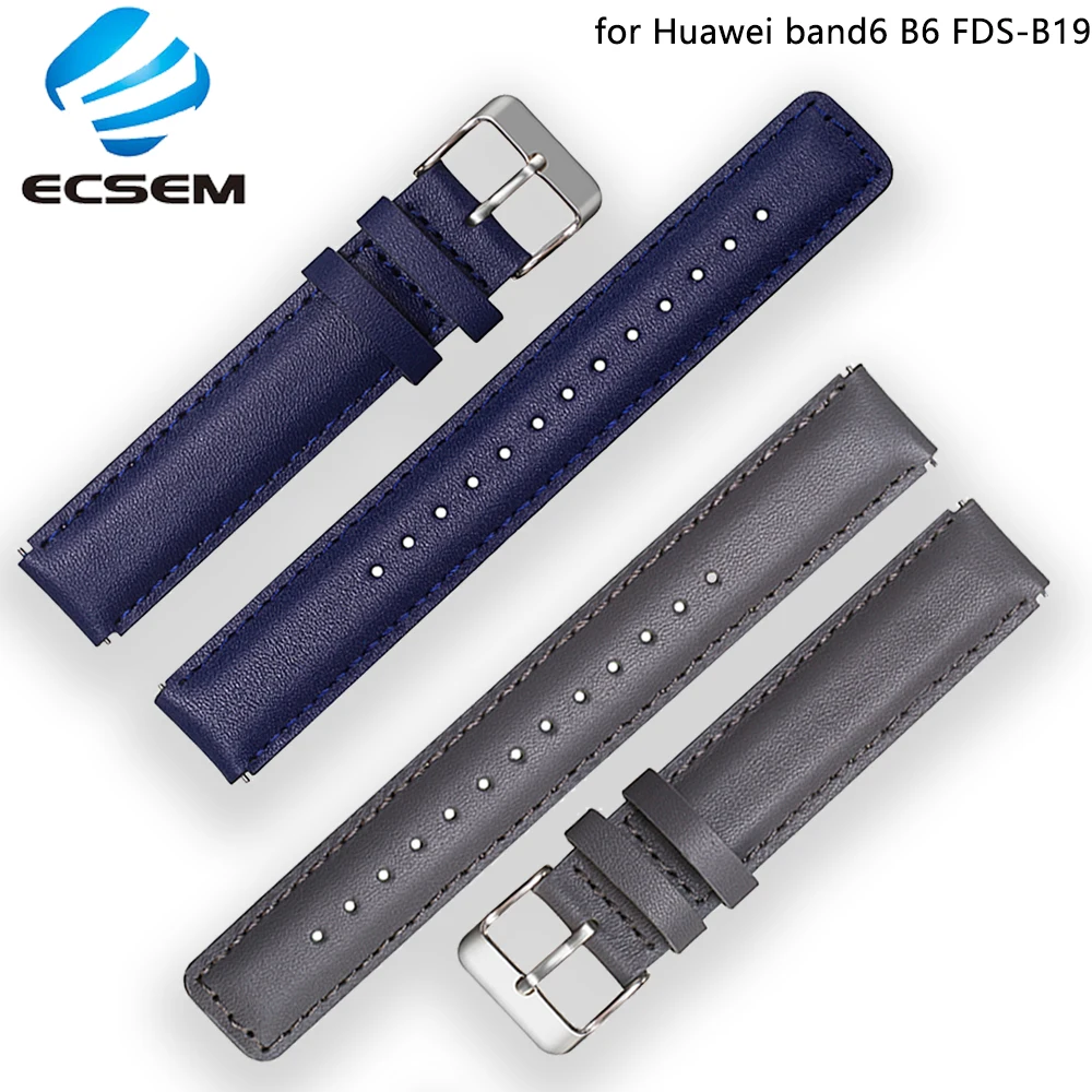Ремешок Leathter для Huawei band 6 аксессуары планшетов регулируемый ремешок часов B6/B3