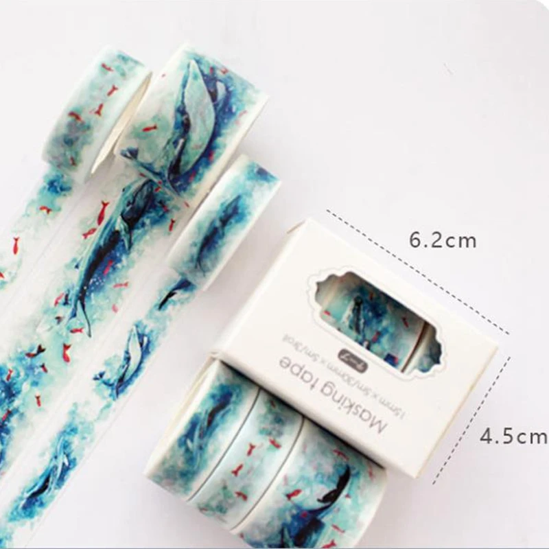 

3 Pcs/lot Petal Animal Flower Washi Tape Set Paper Masking Label Tapes Japanese Stationery Washi Tape Diy Scrapbooking Supplies