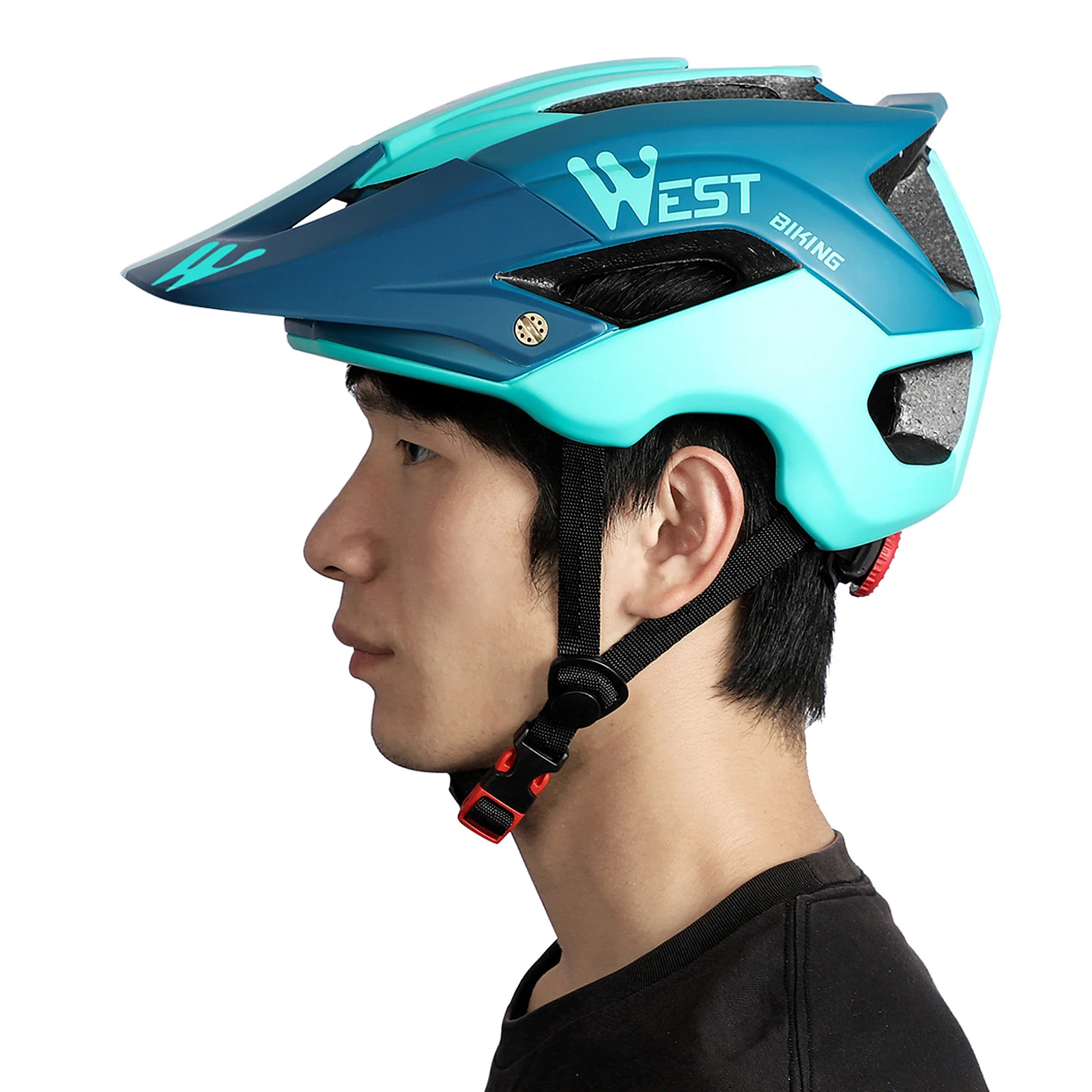 Bike Helmet with Soft Removable Lining Pad &amp Visor Adjustable Men Women Trail Racing In-mold Cycling Bicycle | Спорт и