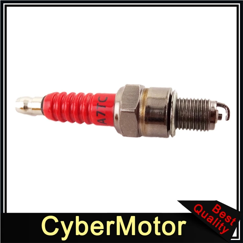 Свеча зажигания для мотоцикла красного цвета A7TC двигателя 50 куб. См 90 110 125 140 150 160