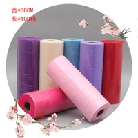 100yards 30cm tulle roll spool tutu for wedding decoration organza laser birthday party supplies diy baby shower table crafts