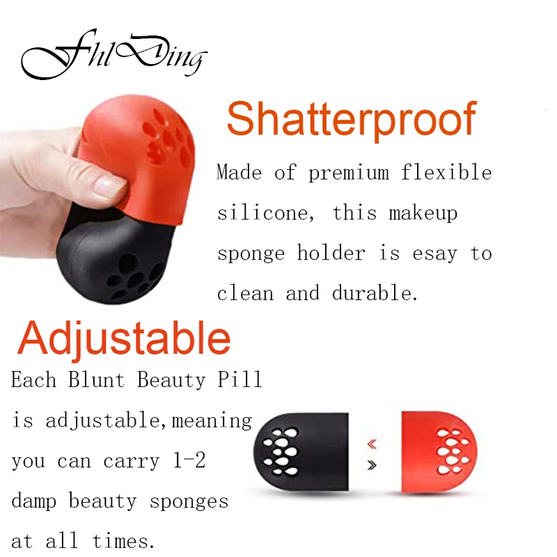 Мягкий силиконовый держатель для сушки пудры 1 шт. косметический Чехол губка