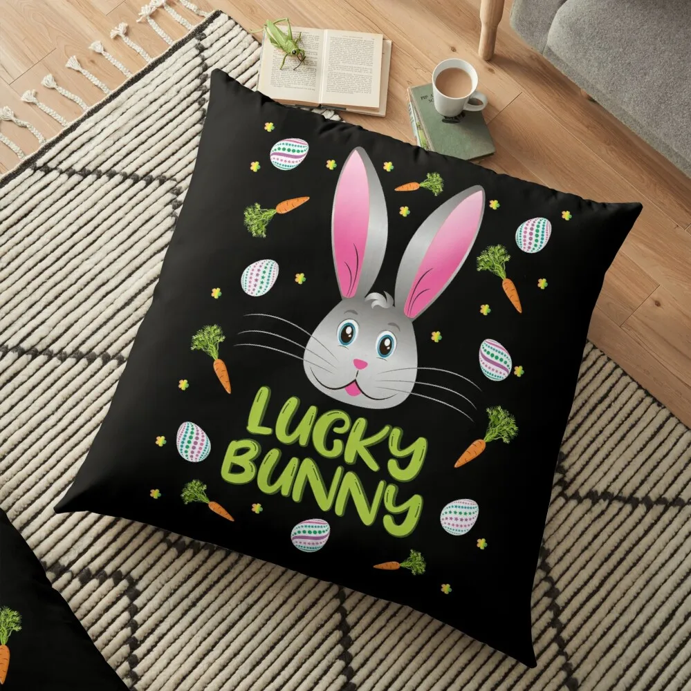 

Пасхальный декоративный чехол для дивана с рисунком кролика и яйца, наволочка, пасхальные украшения для дома, наволочка для подушки