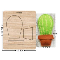 new cactus wooden dies cutting dies for scrapbooking multiple sizes v 7991