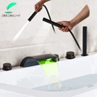 SHBSHAIMY Водопад Носик 5 шт. смеситель для ванны хромированные краны для ванной Душевой кран W Handshower