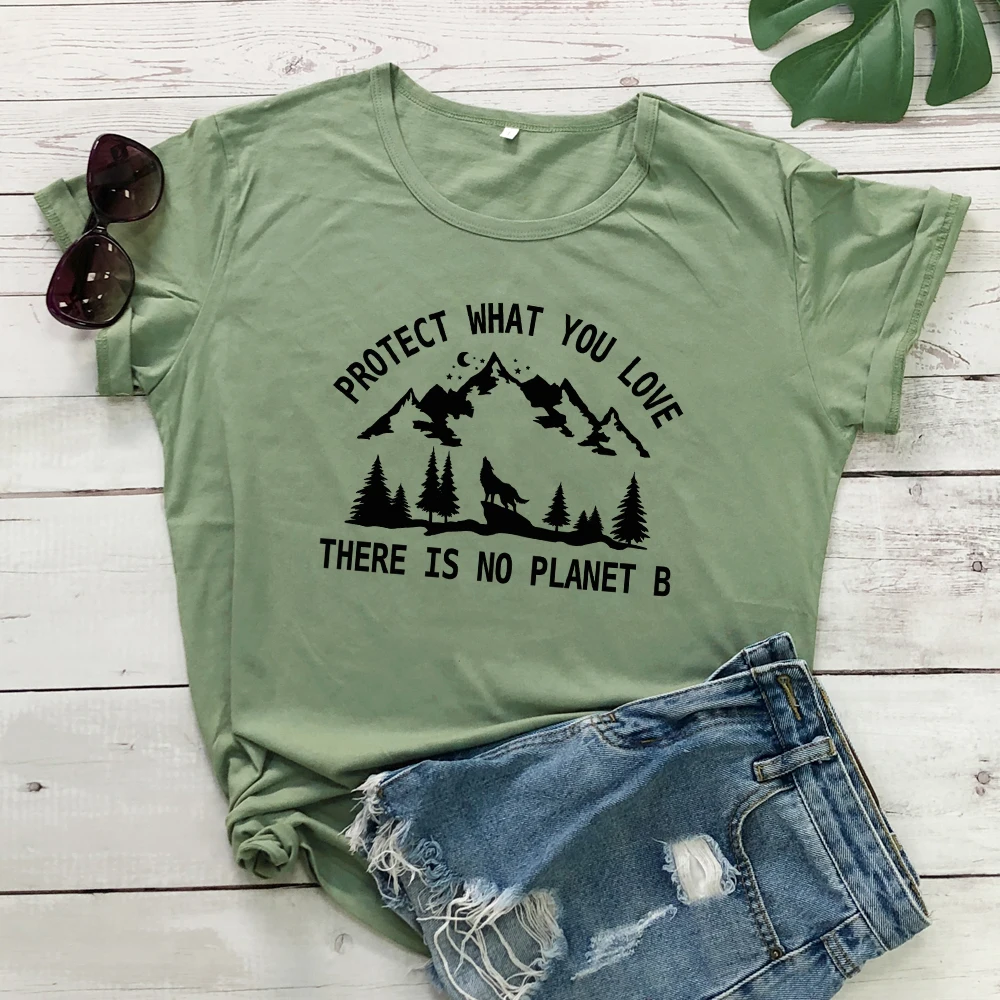 Модная женская футболка с надписью What You Love There Is No Planet B модная рисунком Earth Day