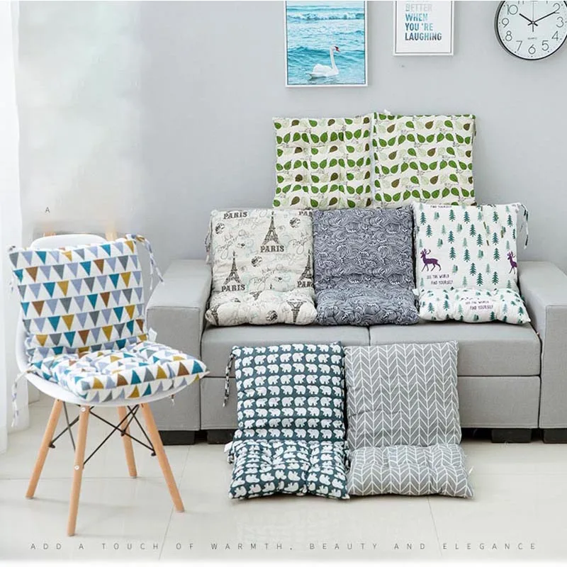 

40x40cm Long Chair Cushion Printed Thicken Seat Cushions Folding Warm Lounger Pads Comfortable Reclining Mat Home Garden