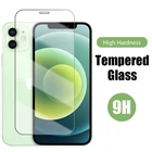 Защитное закаленное стекло для iPhone 12 Pro Max Mini 11, Защита экрана для X XR XS Max SE2 SE 2020, 5 5S 6S 7 8 Plus