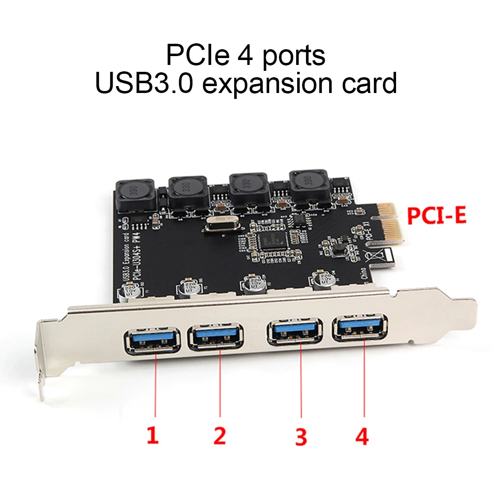 

USB-карта PCI-E 3,0, 5 Гбит/с, USB 3,0