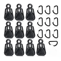 10 pieces tarp grabbers awning banner waterproof cloth tarp cliptent fixed clip buckle windproof rope tightening buckle