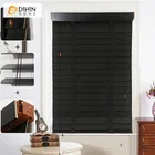 Роскошные занавески черного цвета 5 см лента дерево роллор штора утолщенный роликовый затвор оконные жалюзи для гостиной