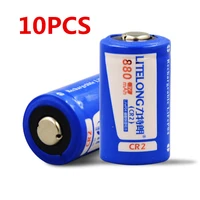 10pcslot high quality 3v 880mah cr2 rechargeable battery 3v rechargeable lithium battery camera battery