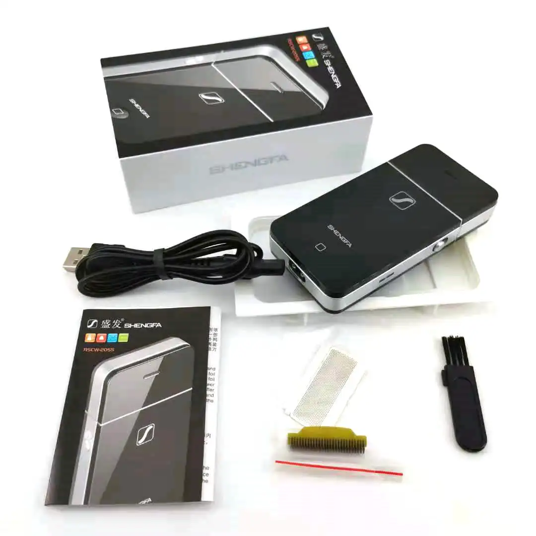 

Shengfa New Electric Shaver Rechargeable Shaver Ultra-Thin Portable Beard Knife Stall Hot Sale