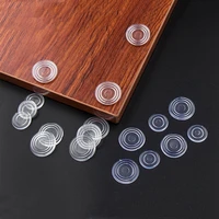 50pcs furniture bumpers round shape glass coffee table protector pads transparent rubber non slip soft pad home accessories