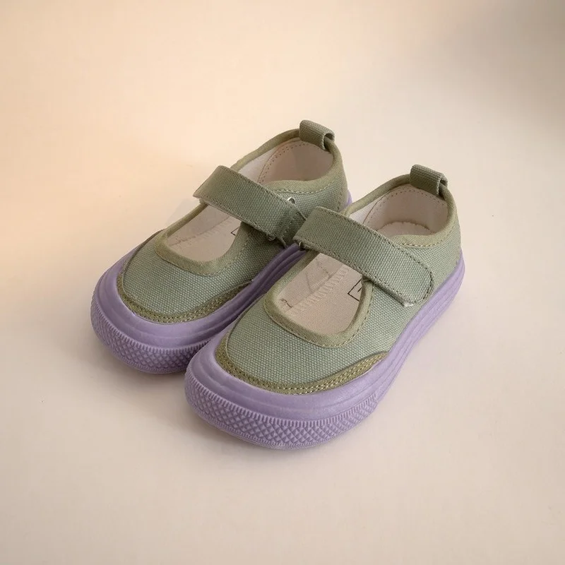

Infants Shallow Mouth Children Cloth Canvas Shoes 2021 Autumn and Spring New 1-6 Years Old Boys and Girls Board Causal Shoe
