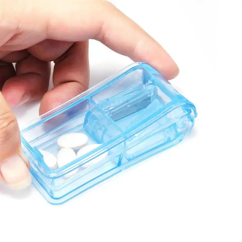 

Portable Pill Cutter Splitter Divide Medicine Storage Tablet Splitters Cut Slicer Home Pill Cases Dispenser Pill Box