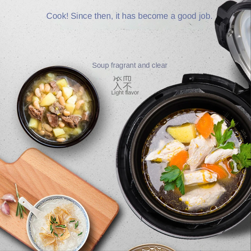 midea electric pressure cooker double liner 4 8l pressure cooker 1000w kitchen appliances electric cooking free global shipping