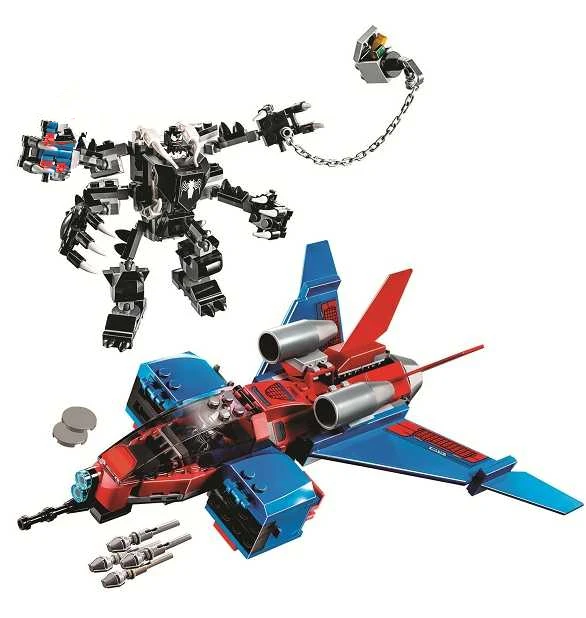 Spiderjet против яда механический 389 шт. строительные блоки Наборы игрушек 76150|Блочные