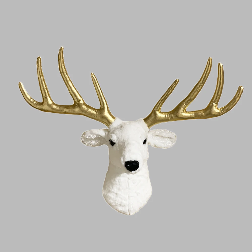 2021 Красивая голова оленя для украшения стен имитация головы лося|Мягкие игрушки
