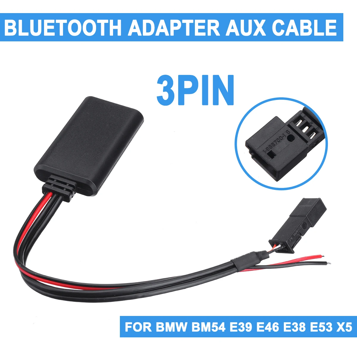 Автомобильный bluetooth модуль AUX аудио Радио адаптер 3-контактный Автомобильная