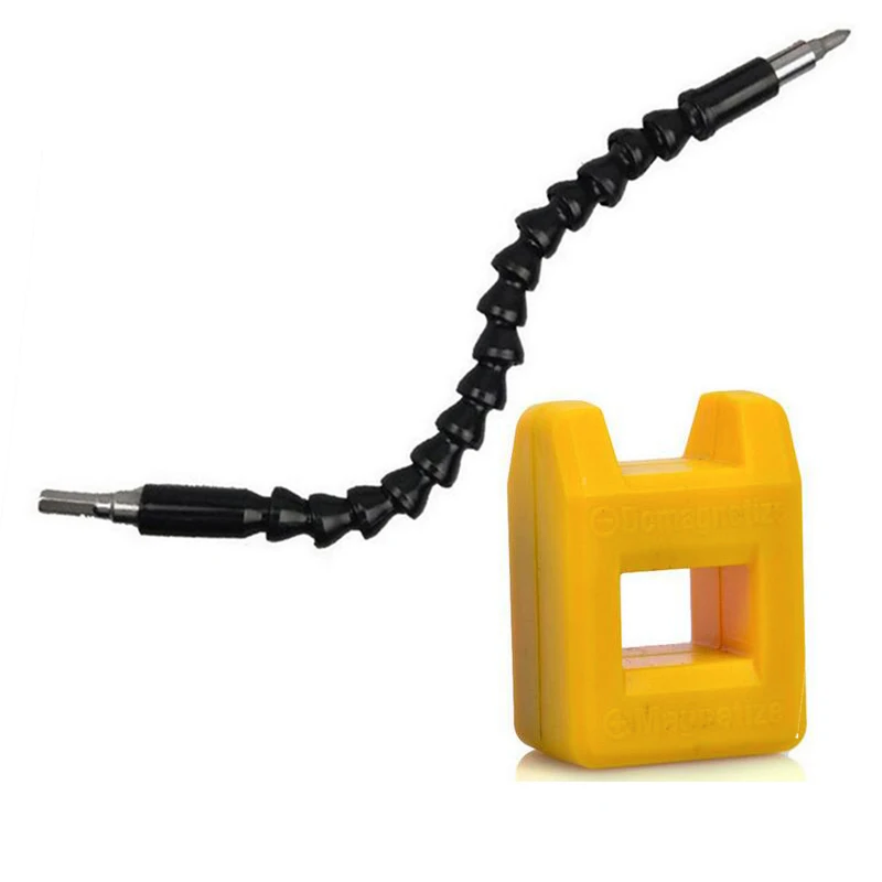 Электроника дрель 295 мм гибкий биты вала удлинительная отвертка бит держатель