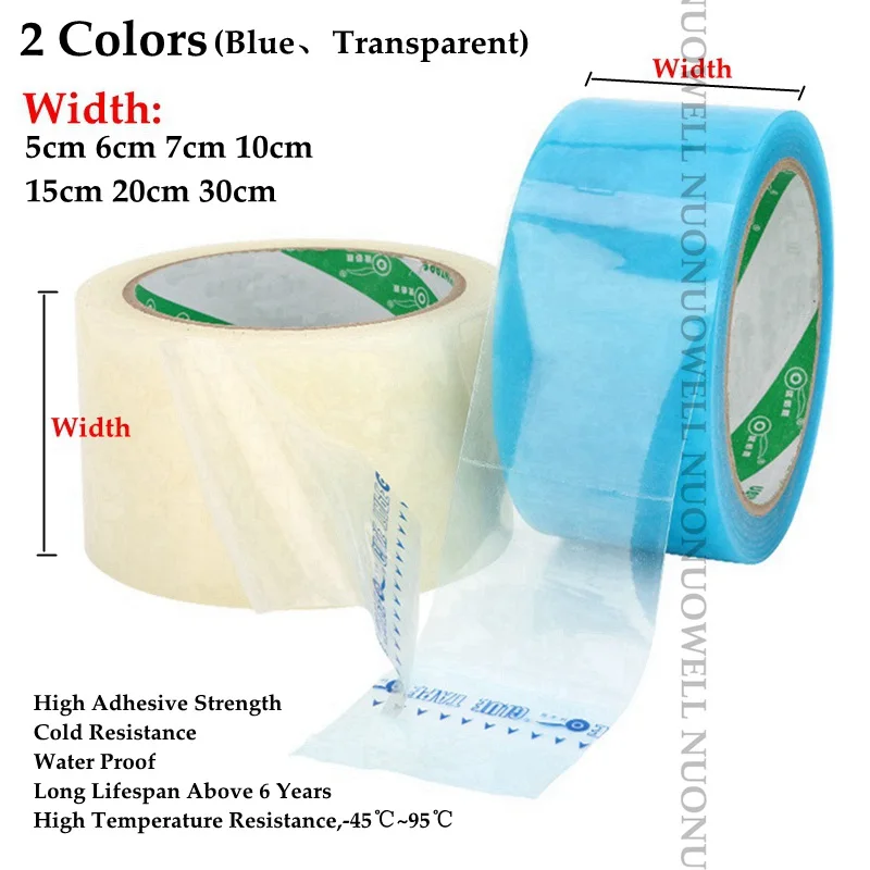 1Roll Blue 5~30cmX10M Greenhouse Film Repair Adhesive Tape Water Proof Agriculture Garden Film Repair Patch Tape Shed Tape