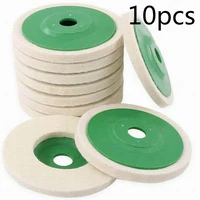 10pcs 90x10x16 wool polishing wheel buffing pads angle grinder wheel felt polishing disc for metal marble glass ceramics