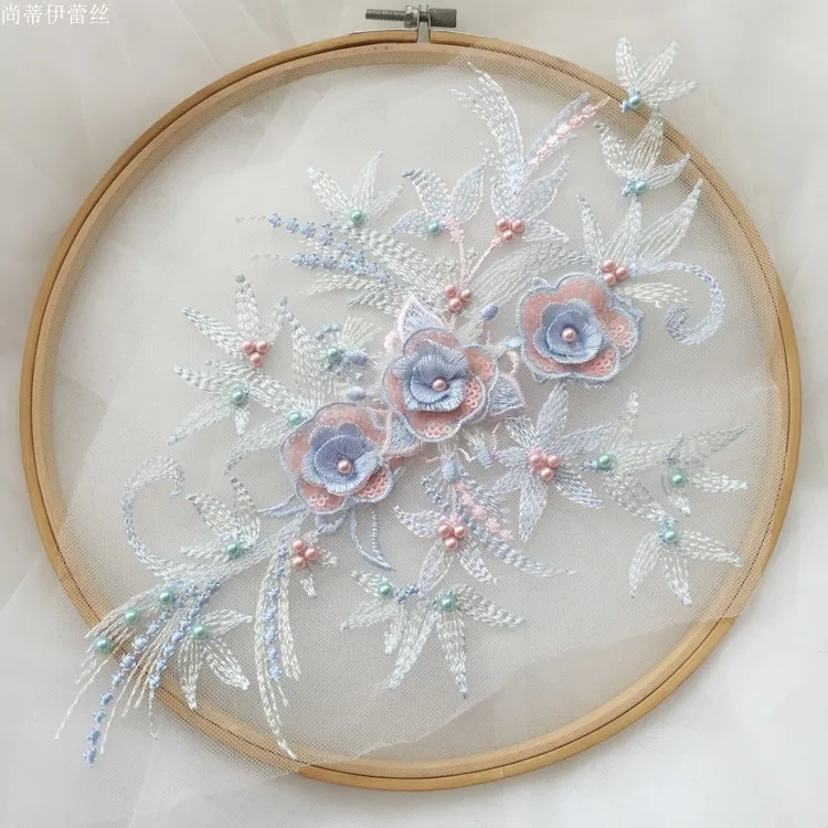 Летние кружевные женские платья 8 цветов аксессуары из материала нашивки с 3d