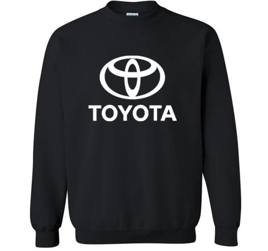 Новые модные хлопковые мужские толстовки Toyota с логотипом автомобиля флисовый