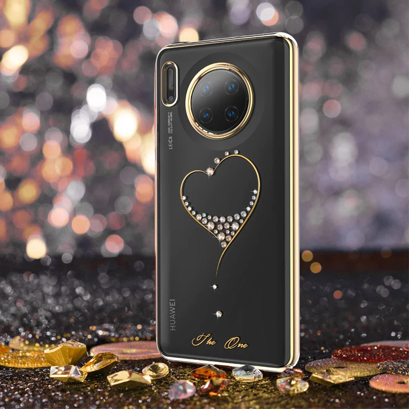 Оригинальный чехол Kingxbar со стразами и для Huawei Mate 30/ Pro/ 5G роскошный тонкий жесткий