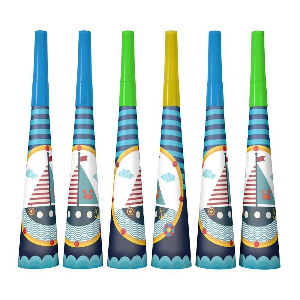 

Marine Nautical Party Birthday Cake Topper hat Ship Wheel Anchor Life Buoy Mediterranean Style Boat Cake Decorating Tools