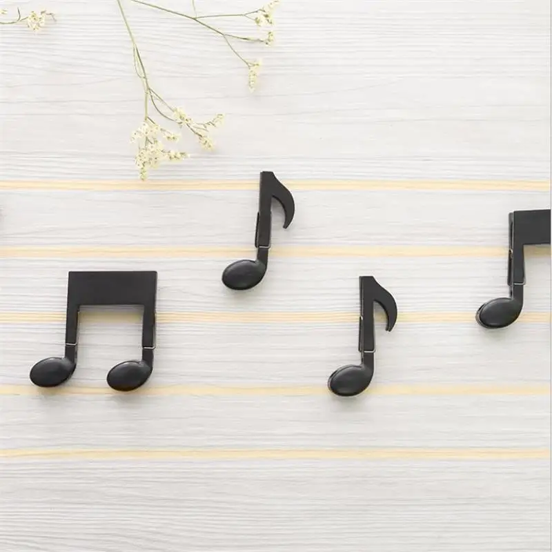 Креативные домашние Пластиковые музыкальные вешалки для нот зажимы сушки одежды