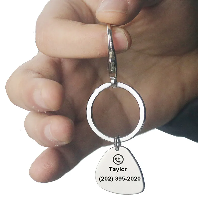 Персонализированные нерегулярные брелок из нержавеющей стали анти потерянный