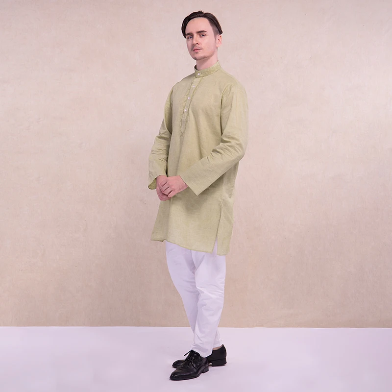 Indian Traditional Clothing for Men Sets Kurtis 2 Color Blouse and Pant Pakistan Hindu Kurti Costume Male India Kurta | Тематическая