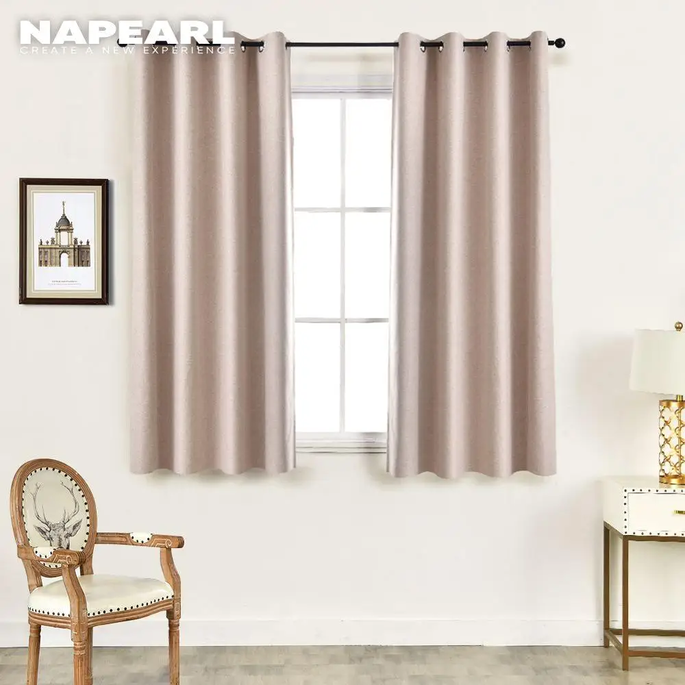 NAPEARL 1 шт. полностью затененные Короткие шторы для кухни спальни гостиной окна