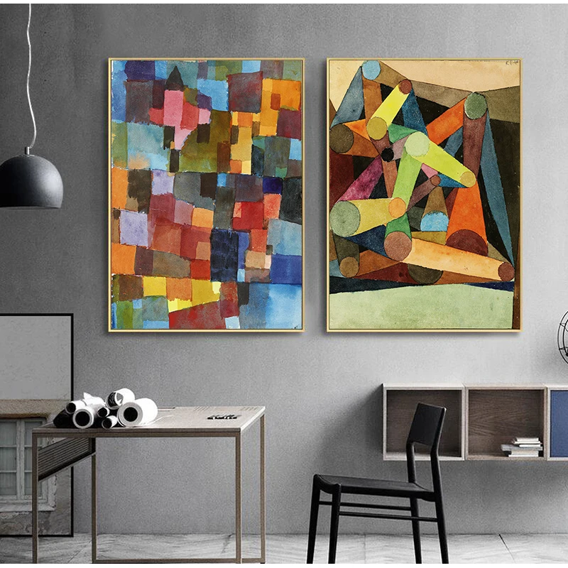 Paul Klee Классический абстрактный стиль Современное украшение Искусство Печать на