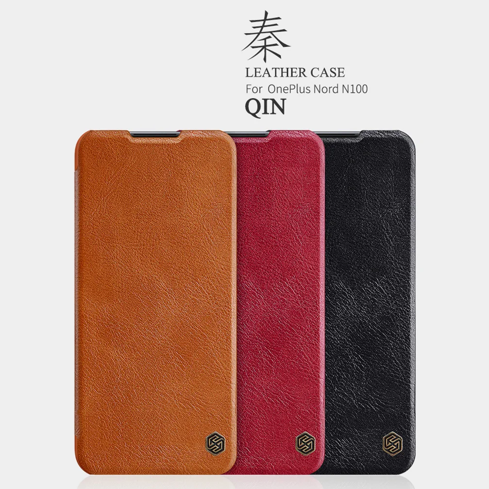 for oneplus nord n100 flip case cover nillkin qin vintage leather card pocket flip cover for one plus nord n10 5g phone bag free global shipping