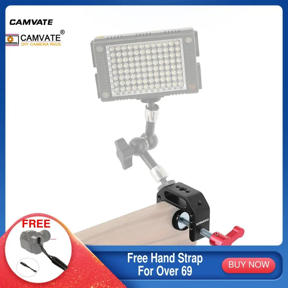 CAMVATE Универсальный c зажим с 1/4 &quotи 3/8&quot резьбовые отверстия для DSLR Камера