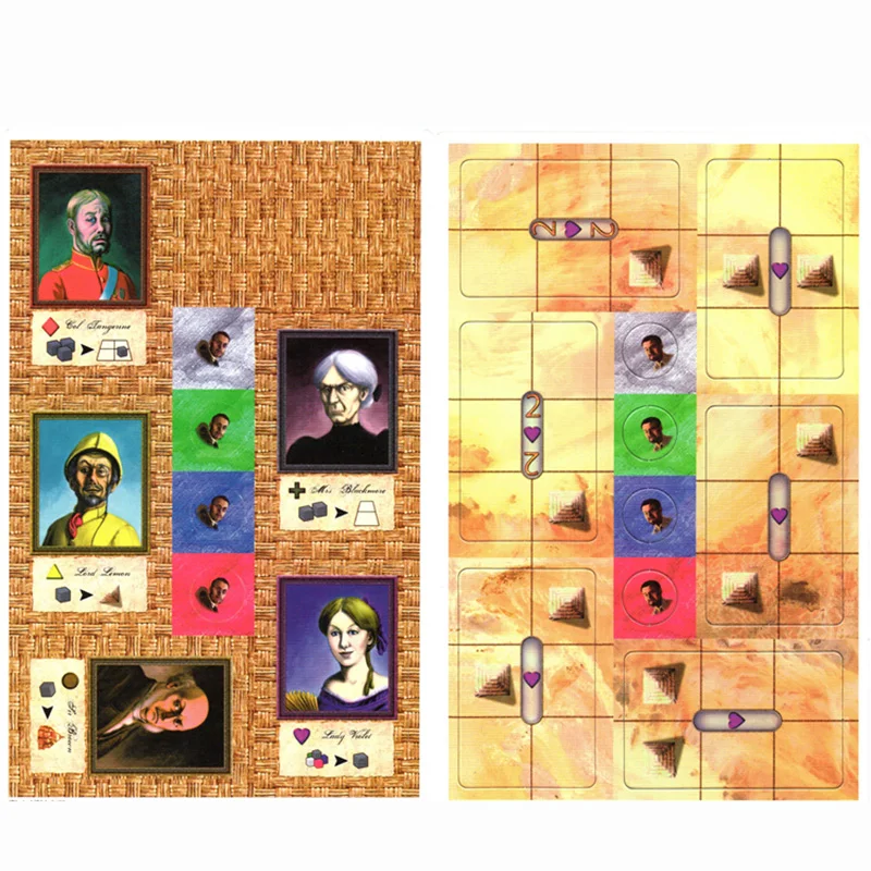 

New Mykerinos Board Game 2-4 Players to Play Best Gift Family/Party/Friends Funny English Cards Game1