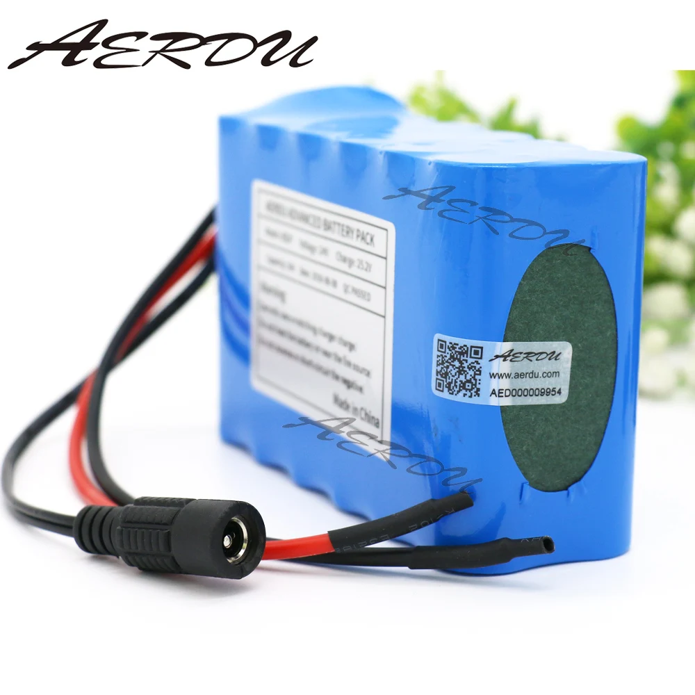AERDU 6S2P 5Ah 25.2V 18650 LiIon Battery Pack 24v Rechargeable for Electric Scooter Toys Drill Ebike Motorcycle with BMS | Электроника