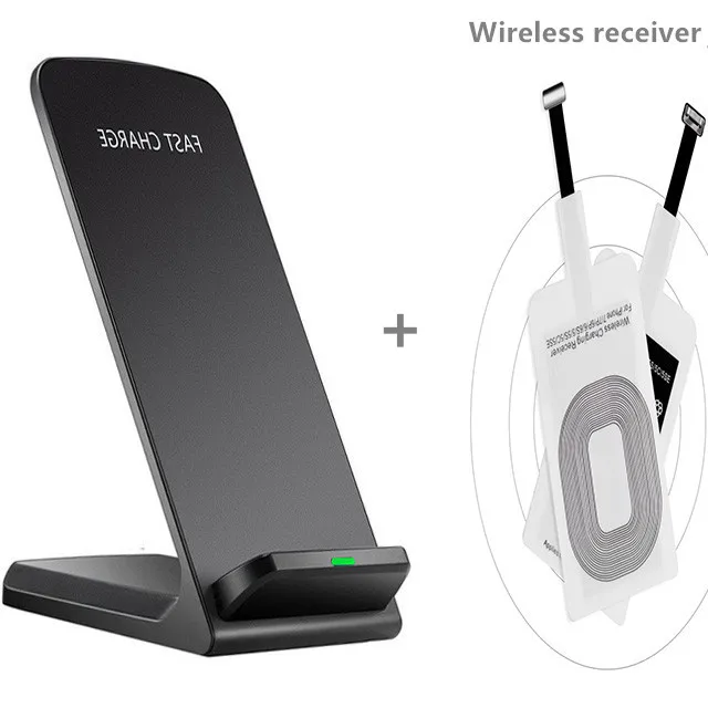 Qi Универсальный беспроводной зарядный комплект зарядное устройство адаптер