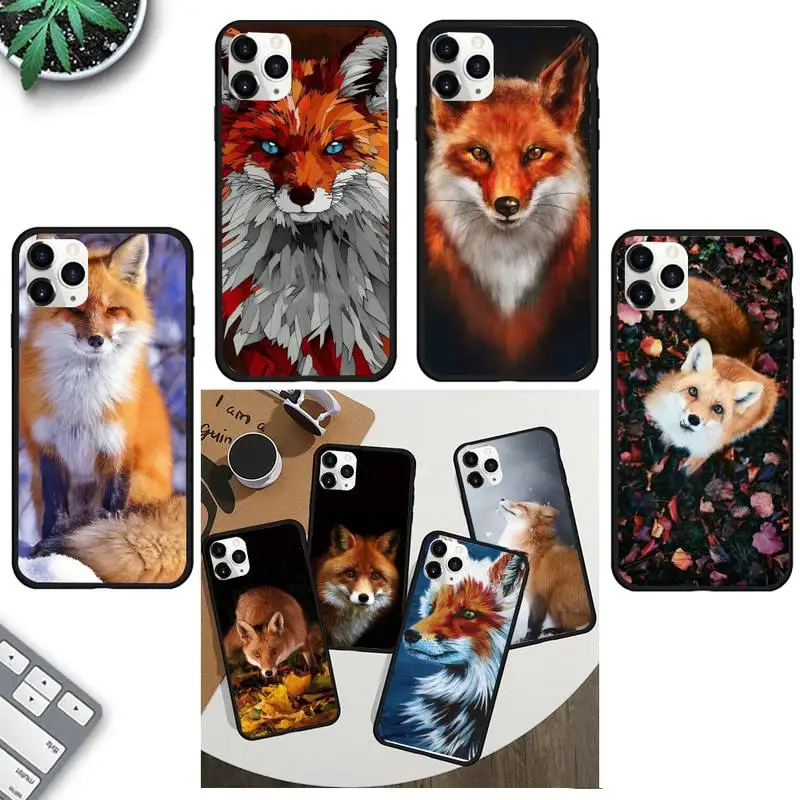 

Cute Fox In Autumn leaves forest Phone Case For iPhone 13 11 8 7 6 6S Plus X XS MAX 5 5S SE 2020 XR 11 pro Funda capa