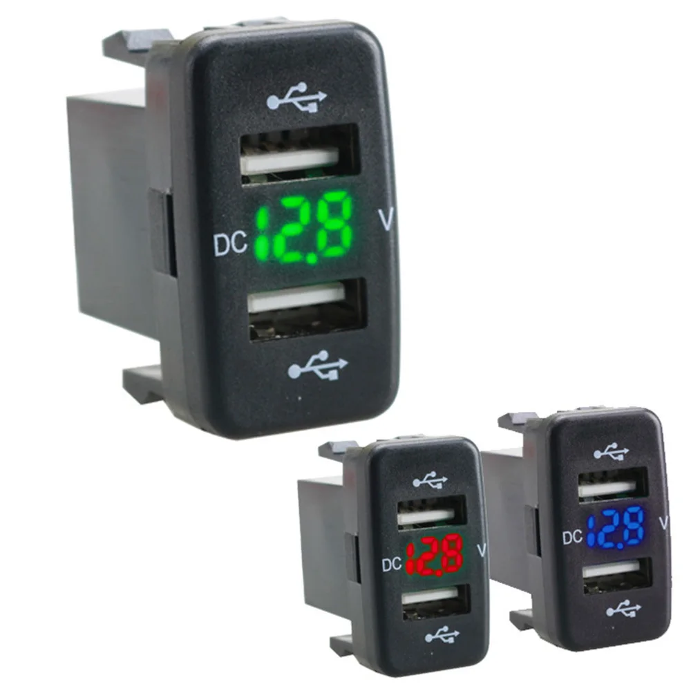 12V 24V автомобиль Зарядное устройство гнездо 4.2A Dual USB Мощность розетка адаптер с