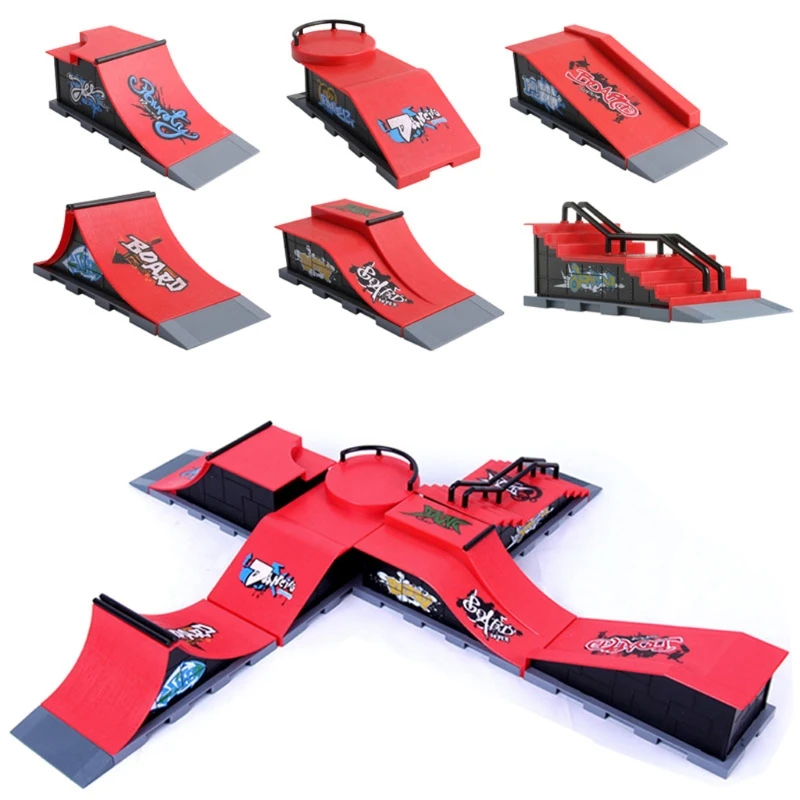 

Скейт-парк рампы Запчасти для Tech Deck Fingerboard Finger Board Ultimate Parks New