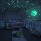 10050 шт. звезды светится в темноте наклейки на стену люминесцентные Наклейки 3D для детской комнаты, Спальня домашний декор вечерние праздничного декора декор для дома аксессуары