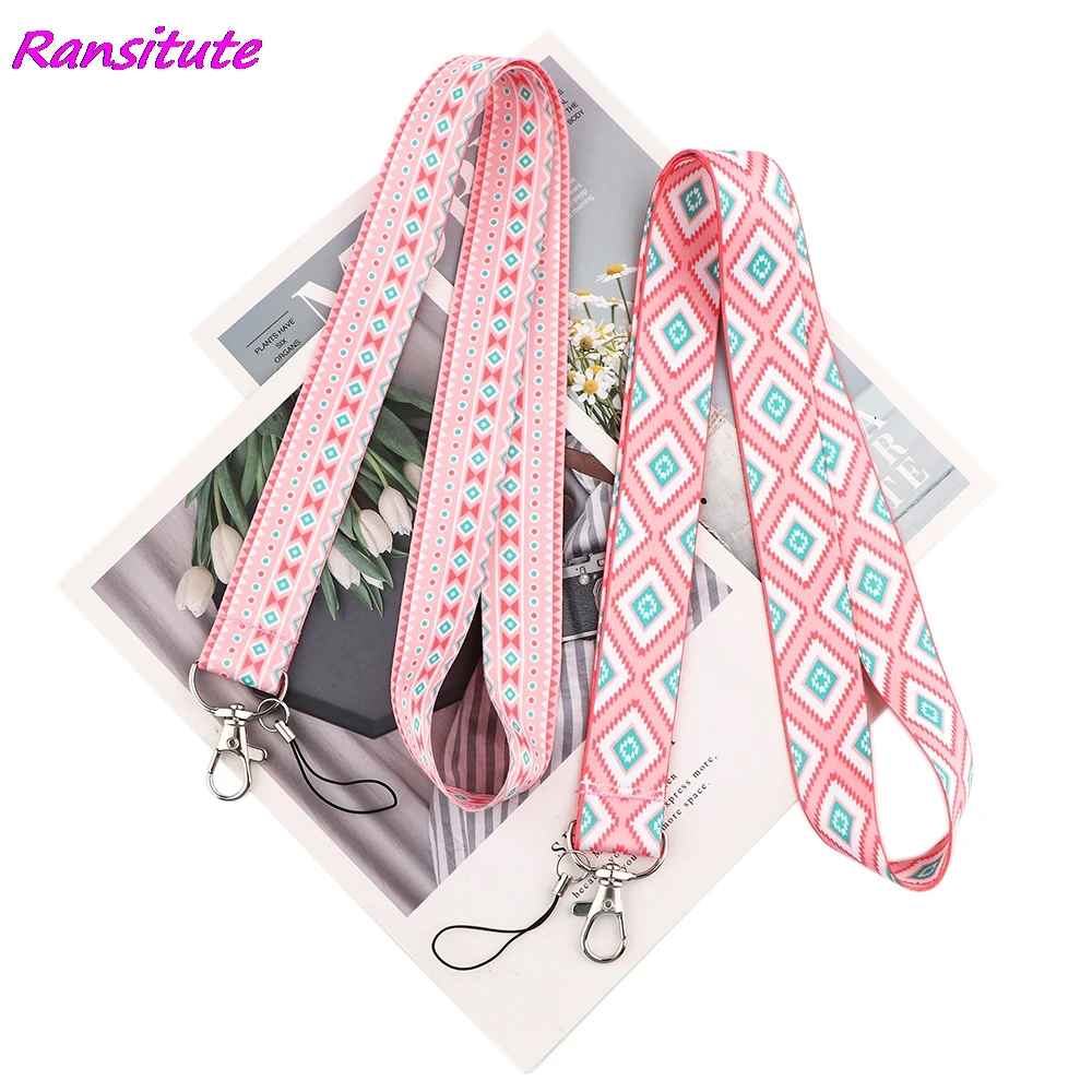Ransitute R1944 в богемном стиле Стиль алмаз творческих шнурки знак ID карабином новые