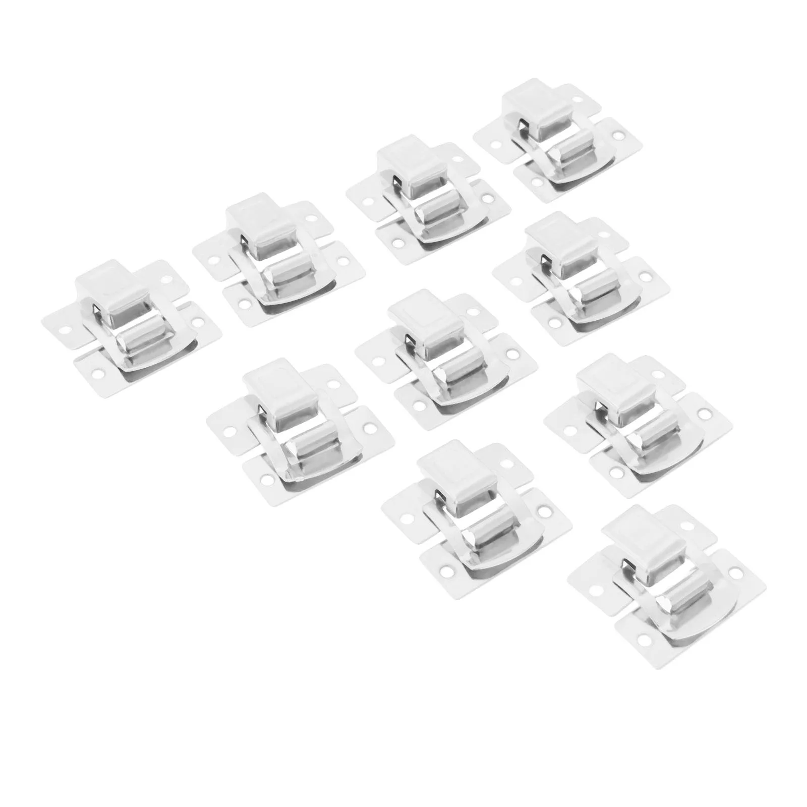 DRELD 10Pcs Box Hasps Iron Case Toggle Catch Lock for Jewelry Chest Suitcase Buckle Clip Clasp Furniture Hardware 34*30mm | Обустройство