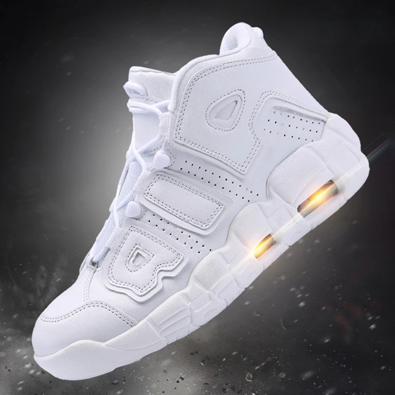 

Delicate Microfiber Sports Basketball Men's Shoes Lightweight Cushioning Air Cushion Sneakers Fashion Training Casual Male Shoes
