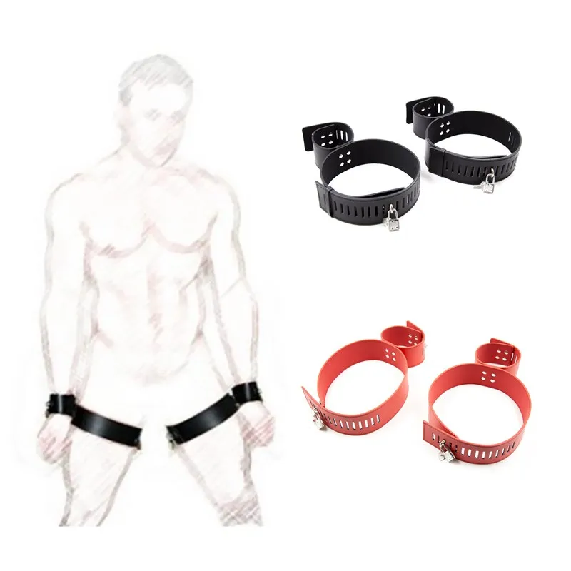 

Erotic Slave Leather Handcuffs & Thigh Cuffs BDSM Bondage Sex Toys for Women Men Gay Adult Game Sex Posture Restraints Handcuffs